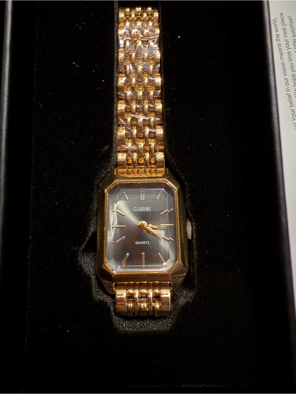Clarine Gold Ladies Watch New